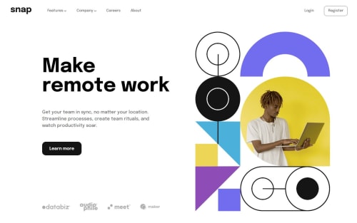 Intro Section with Dropdown Navigation Using CSS Grid and Flexbox ...