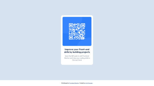QR code with HTML and CSS coding challenge solution