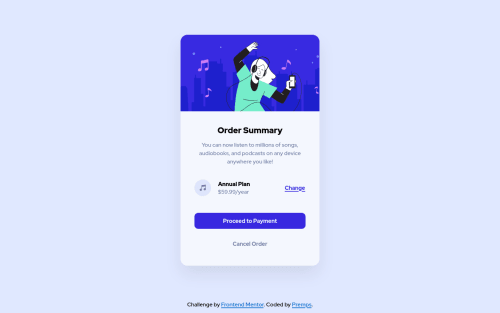 order-summary-component-main coding challenge solution