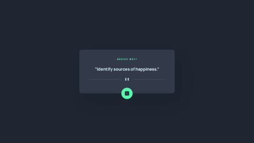 Advice generator app coding challenge solution