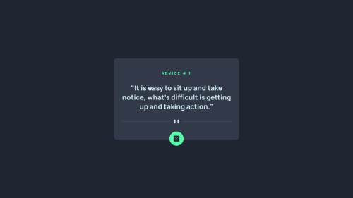 Responsive Advice generator app using Advice Slip API coding challenge ...