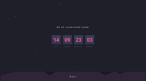 I'm using flexible CSS and JavaScript to program the countdown coding ...