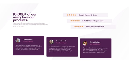 Responsive social proof using HTML, CSS and SASS coding challenge solution