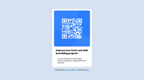 QR Code with Flexbox coding challenge solution