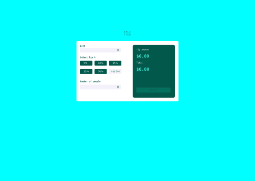 A responsive tip-calculator using HTML, CSS and JavaScript coding ...