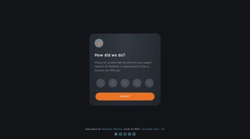 Interactive rating component solution coding challenge solution