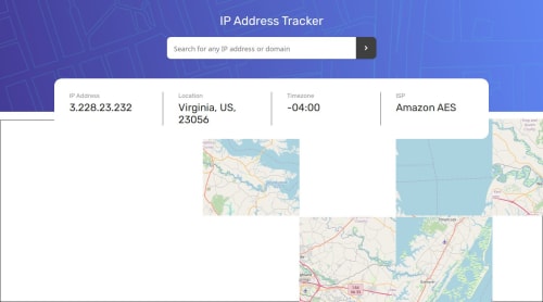 Responsive IP Tracker Project using Angular coding challenge solution