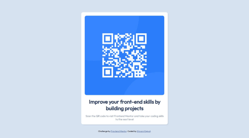 My first solution qr code coding challenge solution