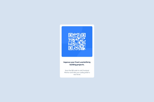 QRCard using HTML and css coding challenge solution
