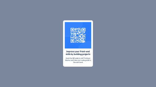 Small QR Code card coding challenge solution