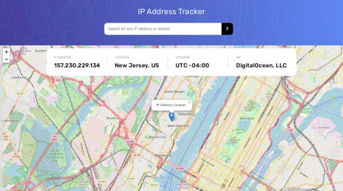 IP Address Tracker Solution (Vanilla JS + CSS + API) coding challenge ...