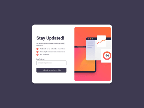 Frontend Mentor | Signup Page and Success Screen using create-react-app ...