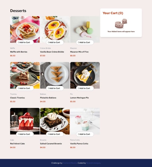 A responsive Product List Cart Made with React and TailwindCss coding ...