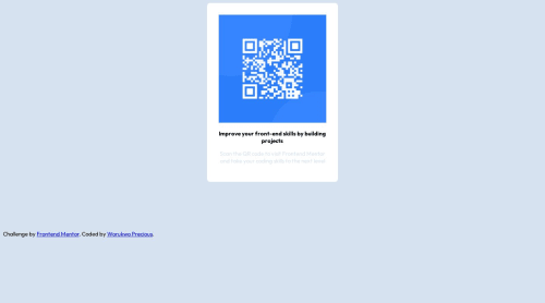 QR Code Starter using HTML AND CSS coding challenge solution | Frontend ...