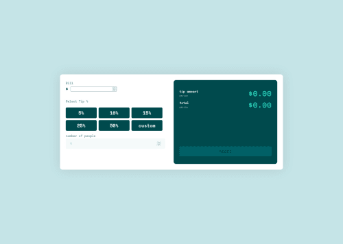 Frontend Mentor | Tip-Calculator using html and css coding challenge ...