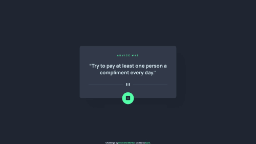 Reponsive Advice generator using Vanilla Javascript and HTML CSS coding ...