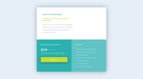 Frontend Mentor | HTML & CSS coding challenge solution