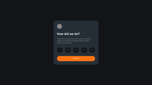 Interactive rating component using CSS flexbox and vanilla JavaScript ...