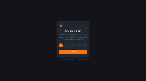 Interactive Rating Component only HTML, CSS and Javascript coding ...