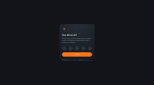 Interactive Rating, CSS GRID and JS coding challenge solution ...