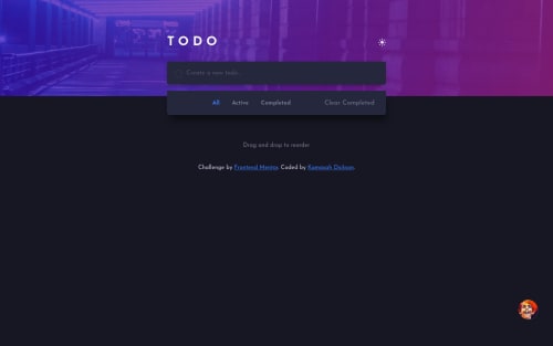 Responsive TODO App built with HTML,CSS and Vanilla JS coding challenge ...