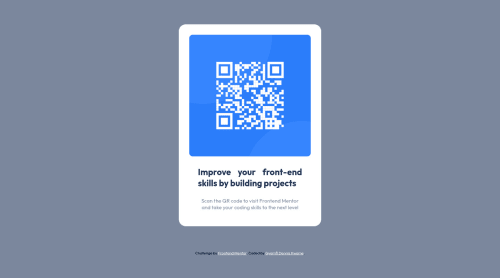 qr-code-component-main with html & css coding challenge solution