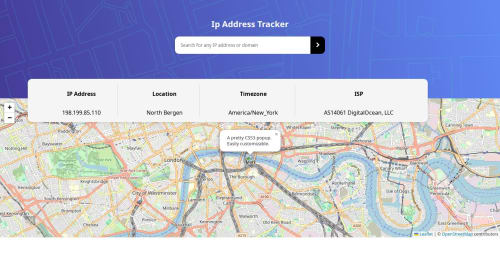Ip Address Tracker coding challenge solution