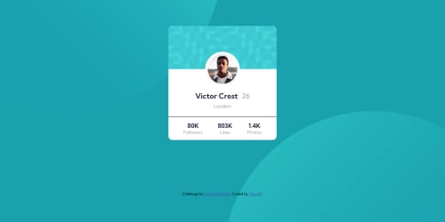 PROFILE CARD USING HTML And CSS coding challenge solution