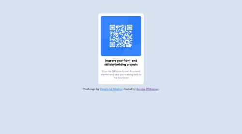 QR Code component using CSS Flex coding challenge solution