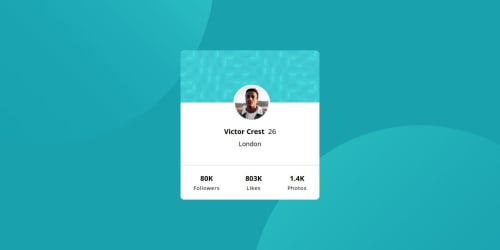 Profile Component coding challenge solution