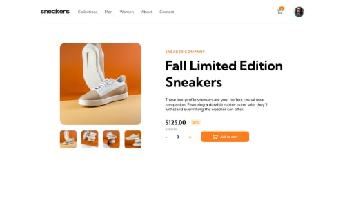 E-commerce product page created with HTML, CSS and JavaScript. coding ...