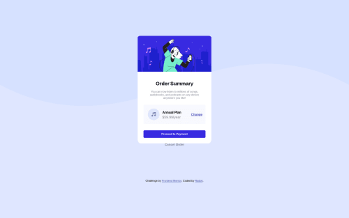 order-summary-component-main coding challenge solution
