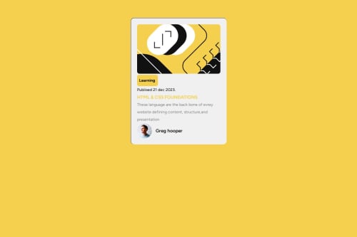 HTML,CSS coding challenge solution
