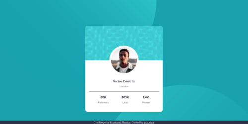 Card Profile coding challenge solution
