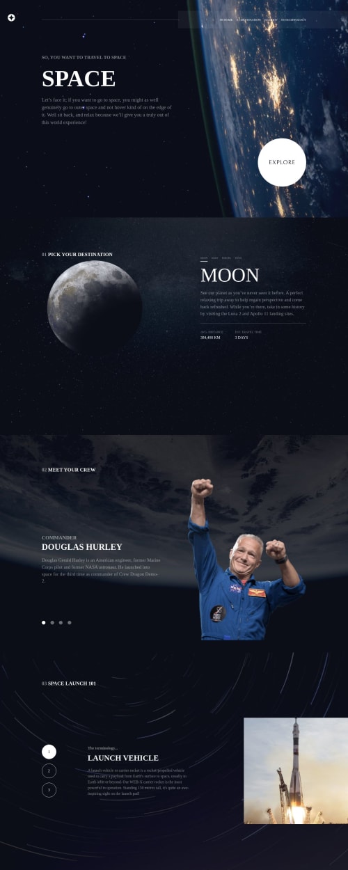 Space-tourism HTML CSS JAVASCRIPT coding challenge solution