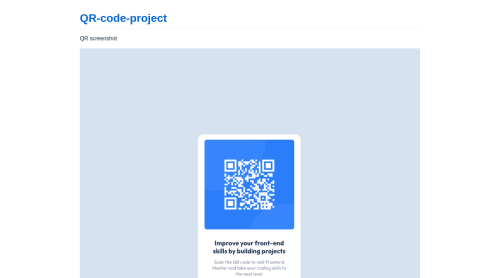 My version of the QR code component challenge coding challenge solution