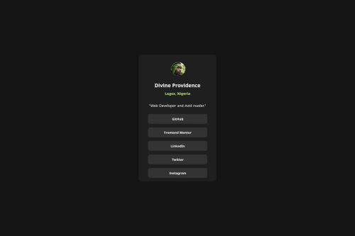 Responsive Social Links Profile with HTML and CSS coding challenge ...