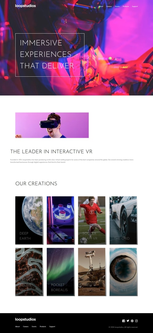 Responsive landing page coding challenge solution