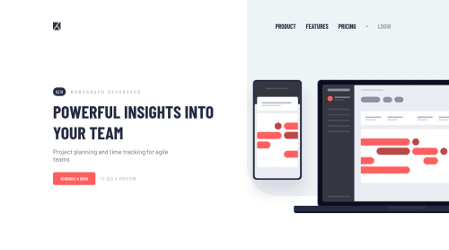 home page for project tracking app using html, css, and javascript ...