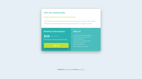 Responsive grid component coding challenge solution