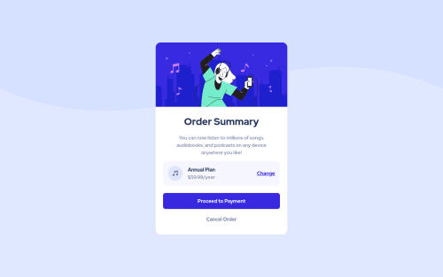 Frontend Mentor | order-summary-component coding challenge solution
