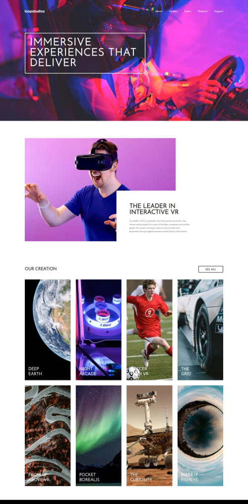 Loopstudios landing page coding challenge solution