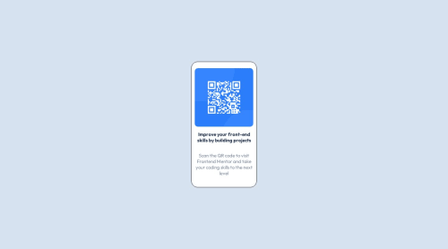 qr-code component coding challenge solution | Frontend Mentor