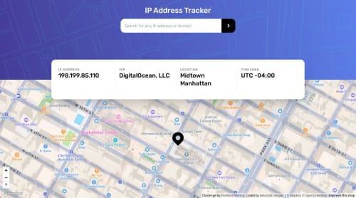 IP Tracker App using React TS and Vite coding challenge solution