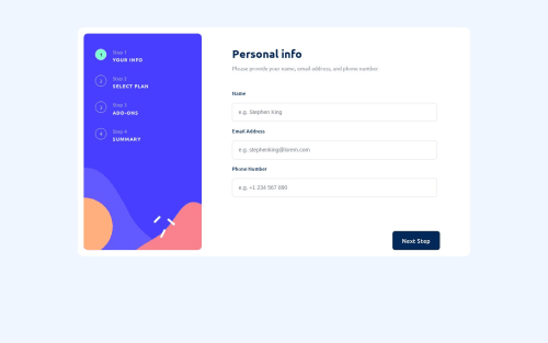 Responsive Multistep form with functionality Javascript, HTML, CSS ...