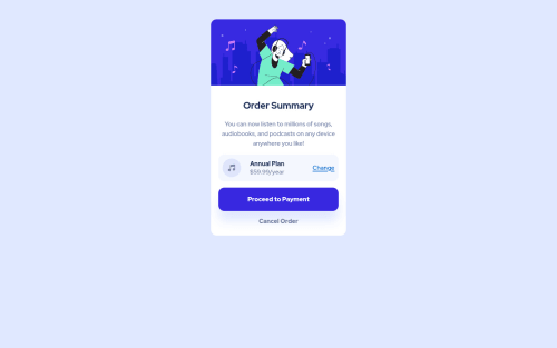 Order Summary Component coding challenge solution
