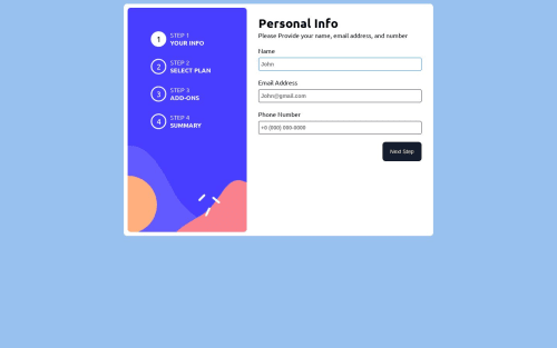 multi-step-form-main-angular coding challenge solution