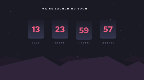 Launch Countdown Timer using GSAP coding challenge solution