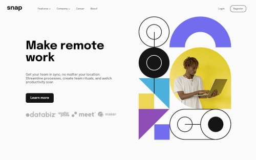Responsive Frontpage with dropdown menu using CSS and vanilla JS coding ...