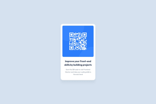 Frontend Mentor | Qr Code Component coding challenge solution